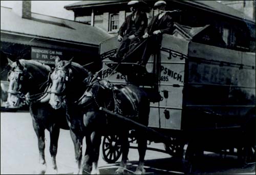 Frank Freston outside Ipswich station