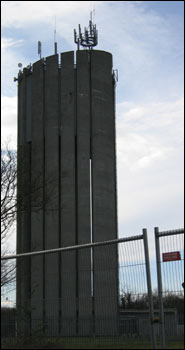 Standing tall on the edge of a building site