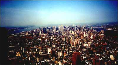 Uptown Manhattan from the World Trade Centre, 1994