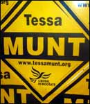 In the yellow corner, Tessa Munt