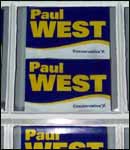 In the blue corner, Paul West