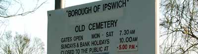 The Old Cemetery, Ipswich