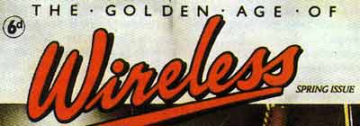 Lettering from the cover of The Golden Age Of Wireless